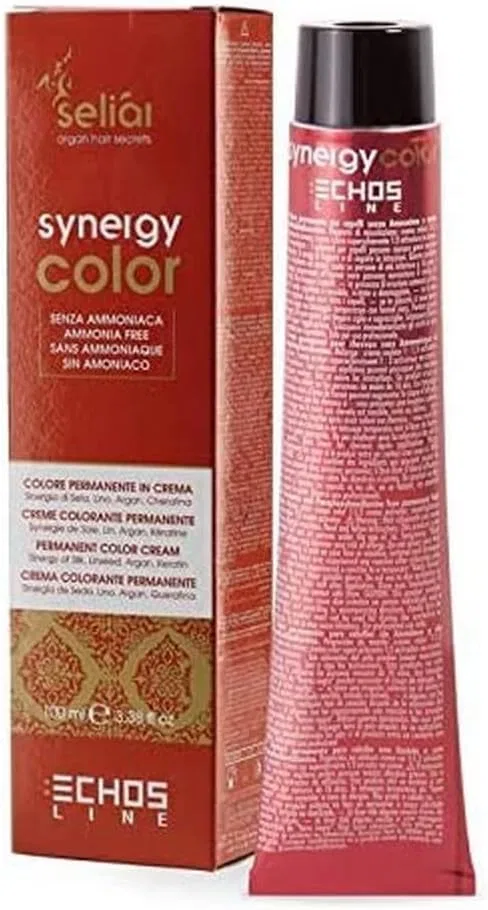 Крем-краска для волос ECHOS LINE Seliàr Synergy Color 7.4 Echosline
