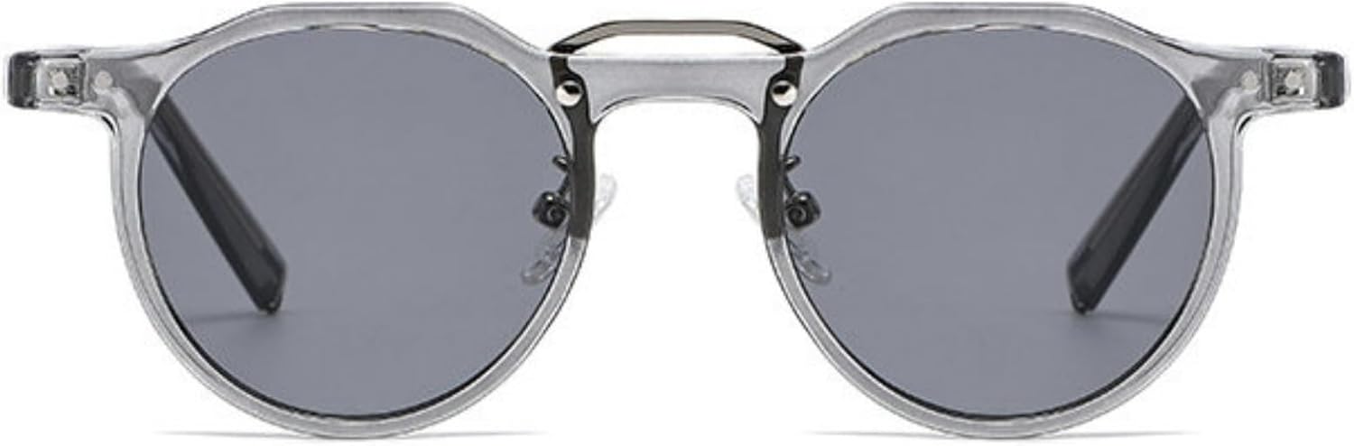 

Willochra Популярные круглые солнцезащитные очки для женщин и мужчин Классические винтажные солнцезащитные очки для активного отдыха Мужская мода Коричнево-черные очки UV400, C3