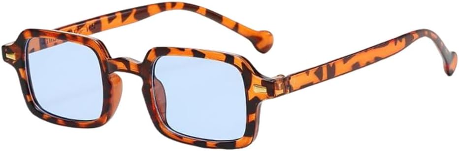 

Модные квадратные солнцезащитные очки для женщин в стиле ретро с заклепками, градиентные линзы, защита от УФ-излучения UV400, мужские солнцезащитные очки с леопардовым принтом, SUN439 Generic, B