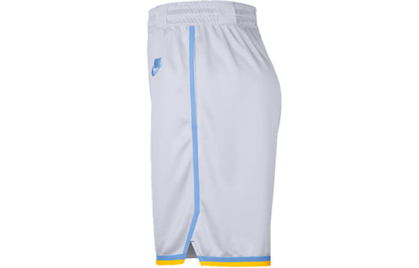 Шорты Nike x NBA Dri-Fit Los Angeles Lakers Shorts 'White', белый — фото 3