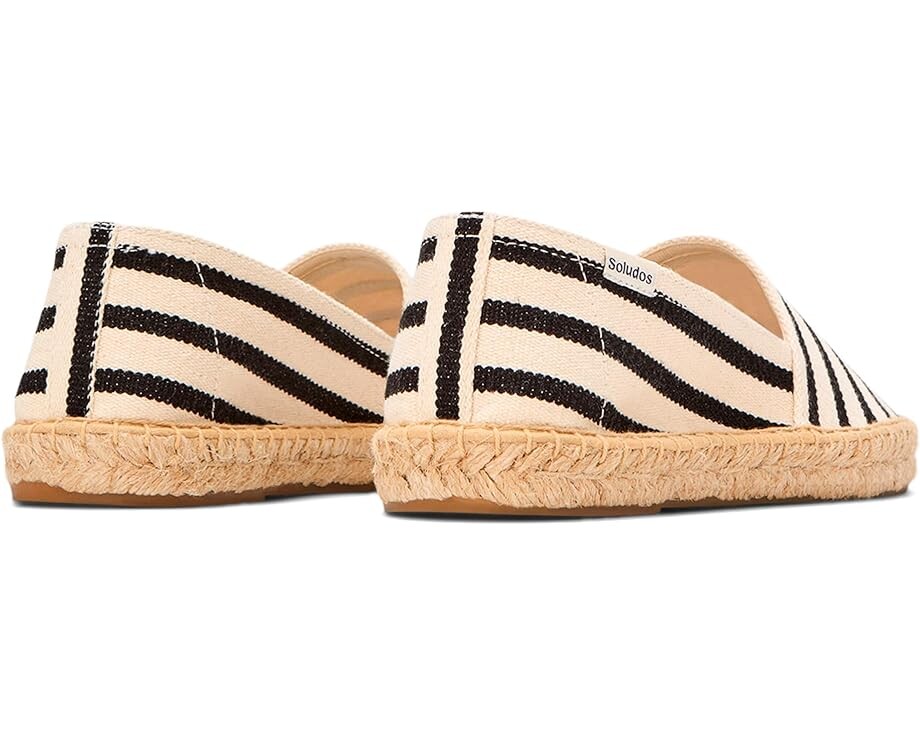 Туфли на плоской подошве Soludos Original Espadrille, цвет Ivory / Black — фото 3