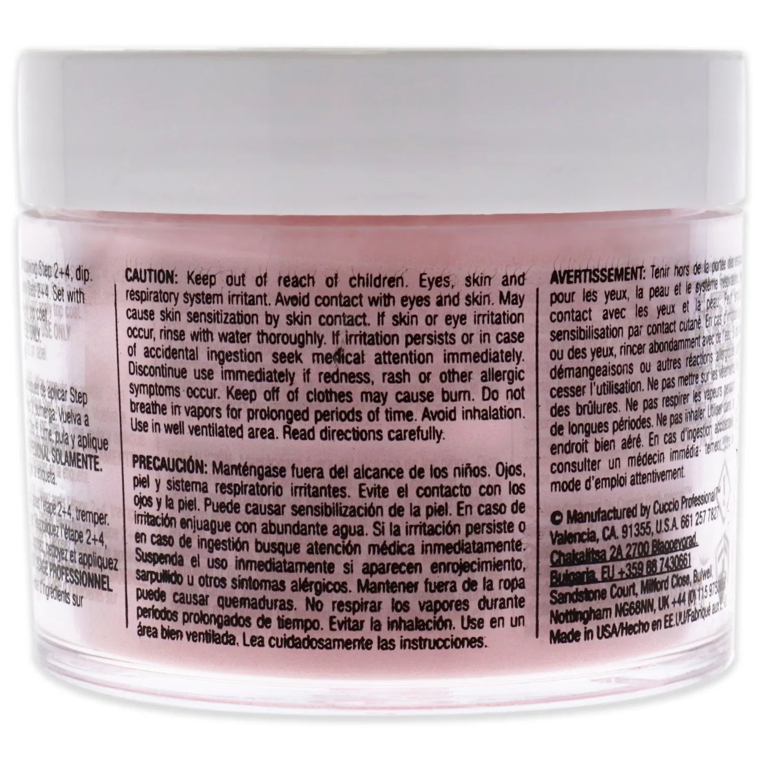 Система для окрашивания ногтей Pro Powder Polish Nail Colour Dip System - I Left My Heart In San Francisco от Cuccio Colour for Women - 1,6 унции (47 г) пудры для ногтей, бежевый — фото 2