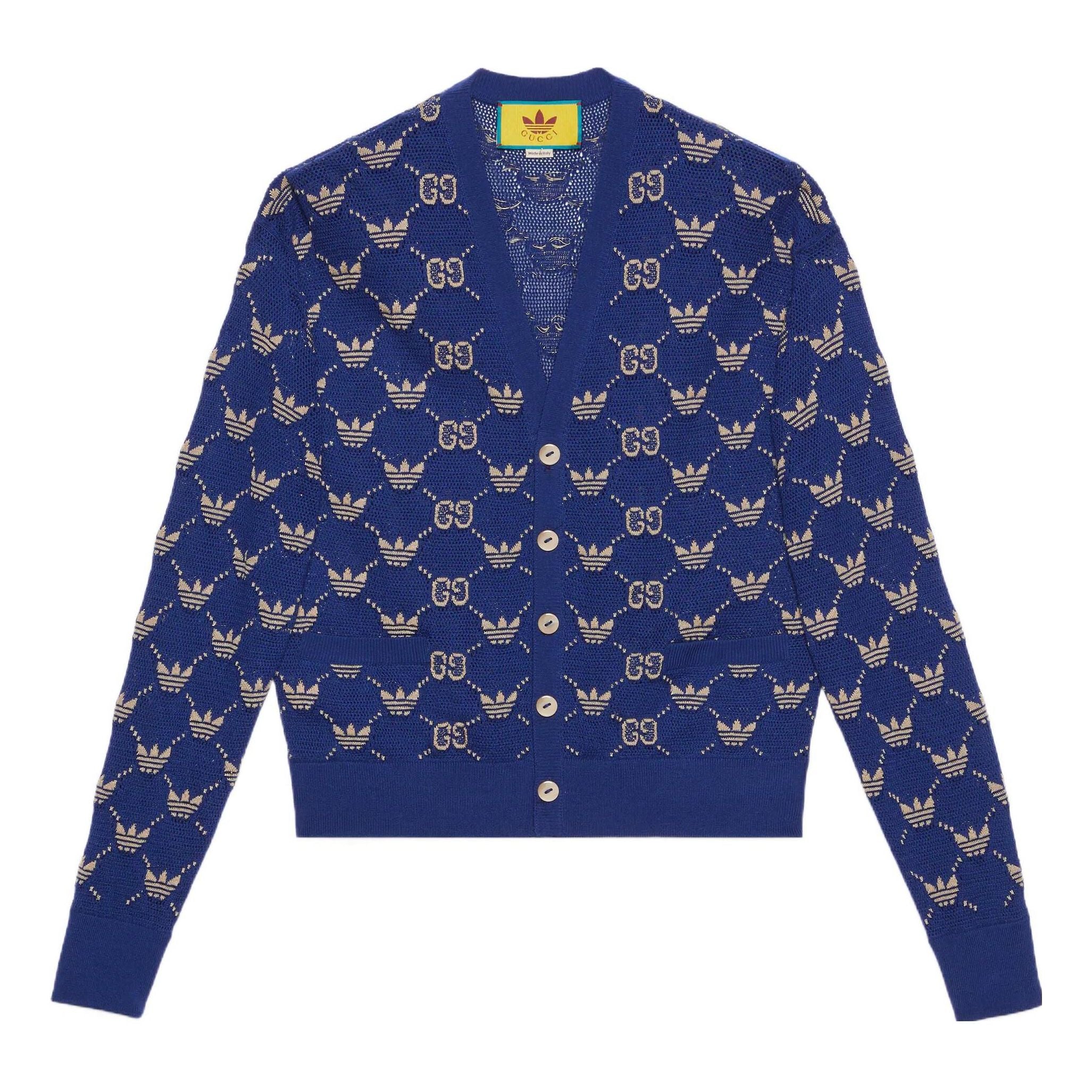 

Кардиган Gucci x adidas GG Trefoil Cardigan 'Blue' 700474-XKCD0-4753, синий