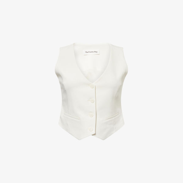 

Жилет плетеный The Frankie Shop Roma, белый