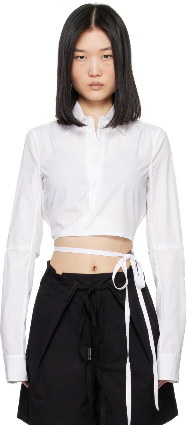 

Укороченная рубашка Dea Ann Demeulemeester, белый