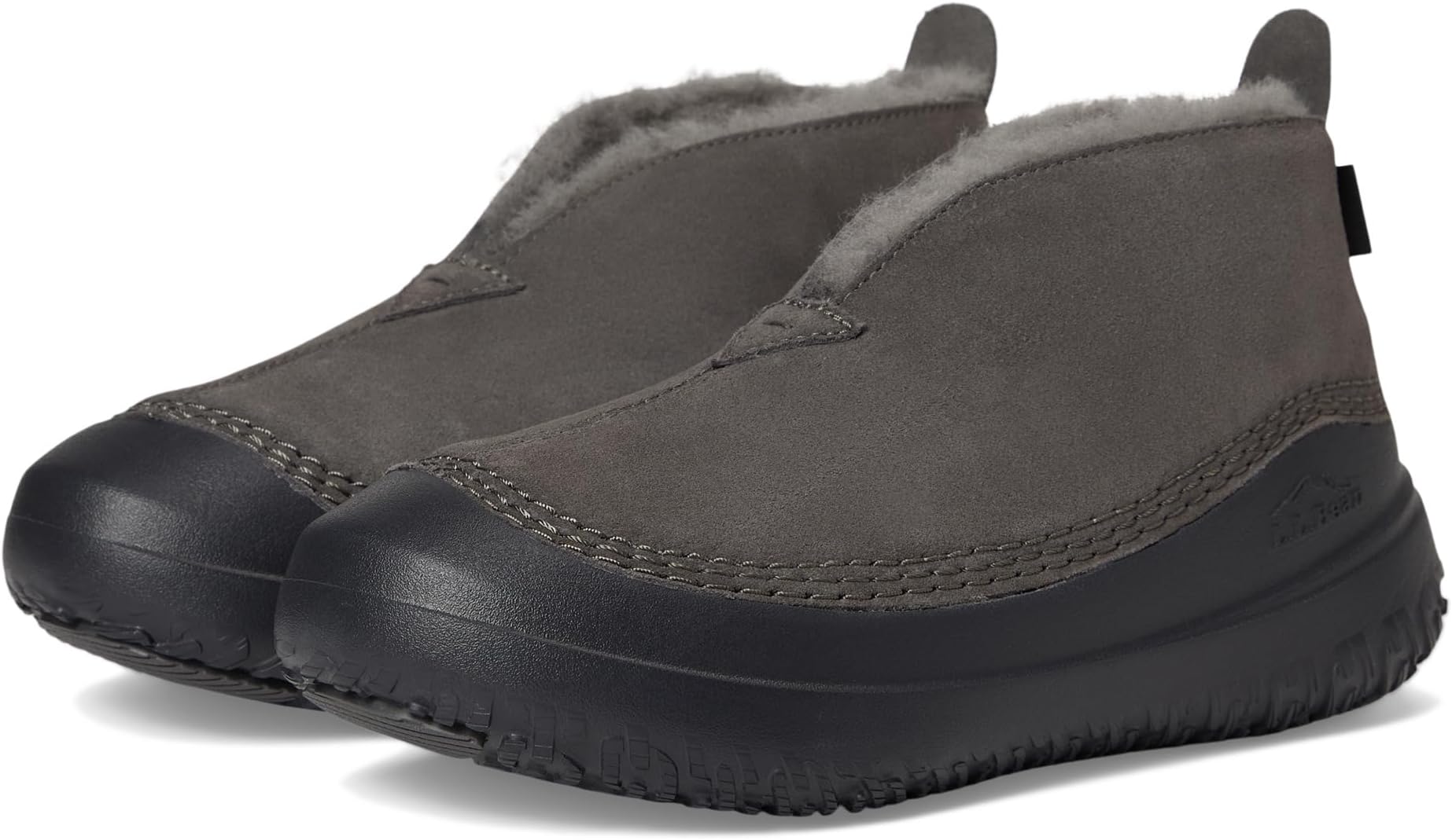 Тапочки L.L.Bean Women's Wicked Good Max Boot Slipper, Warm Gray/Black
