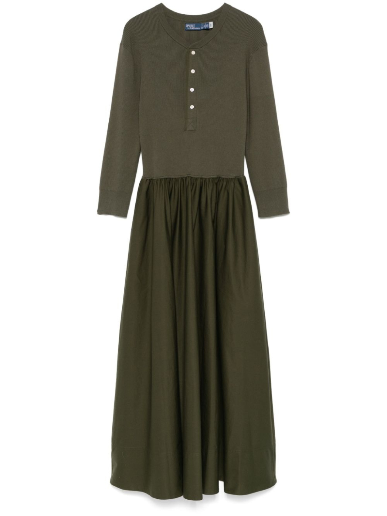 

Polo Ralph Lauren платье макси Henley-Bodice, зеленый