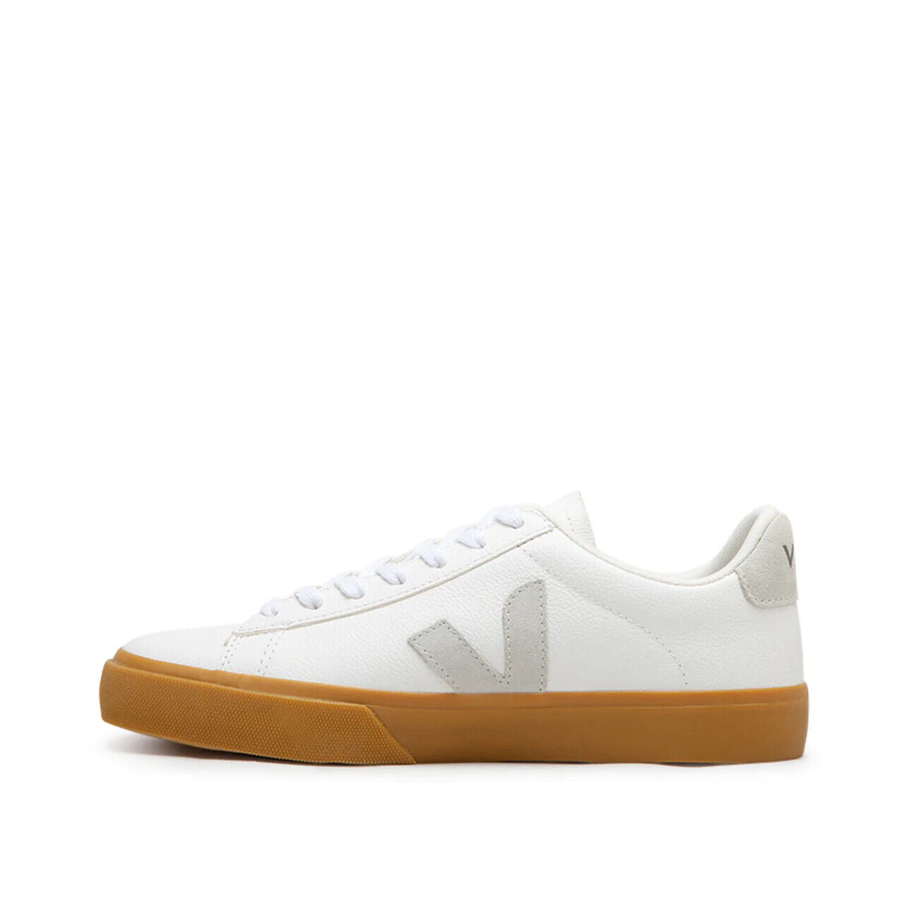 Кроссовки Veja Campo CP0503147A женские белые с резиновой подошвой из хромфри кожи удобные — фото 3