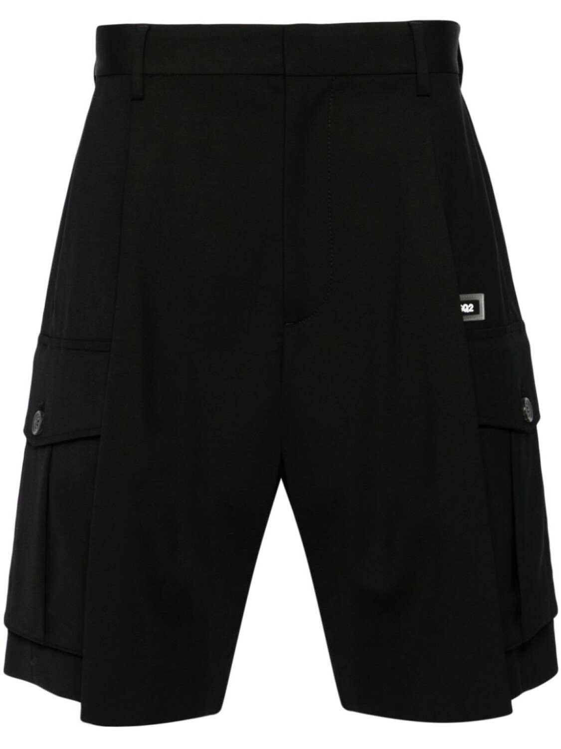 

Dsquared2 шорты карго из вирджинской шерсти, черный