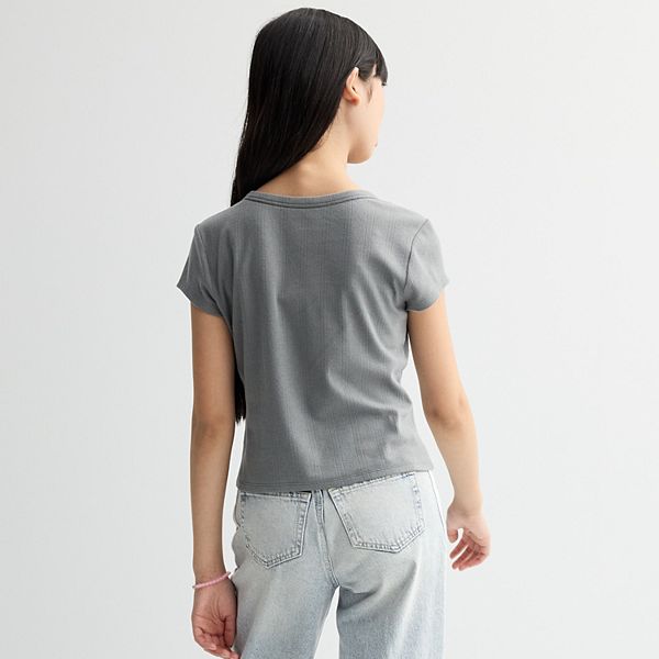 

Футболка с принтом для девочек 7-16 лет Limited Too, Black