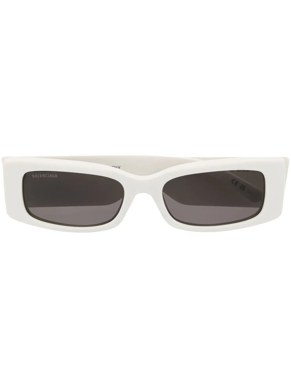 

Солнцезащитные очки в прямоугольной оправе Balenciaga Eyewear, белый