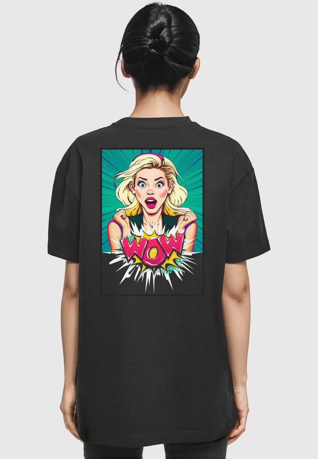 

Футболка с принтом WOW COMIC BOYFRIEND TEE Merchcode, цвет black