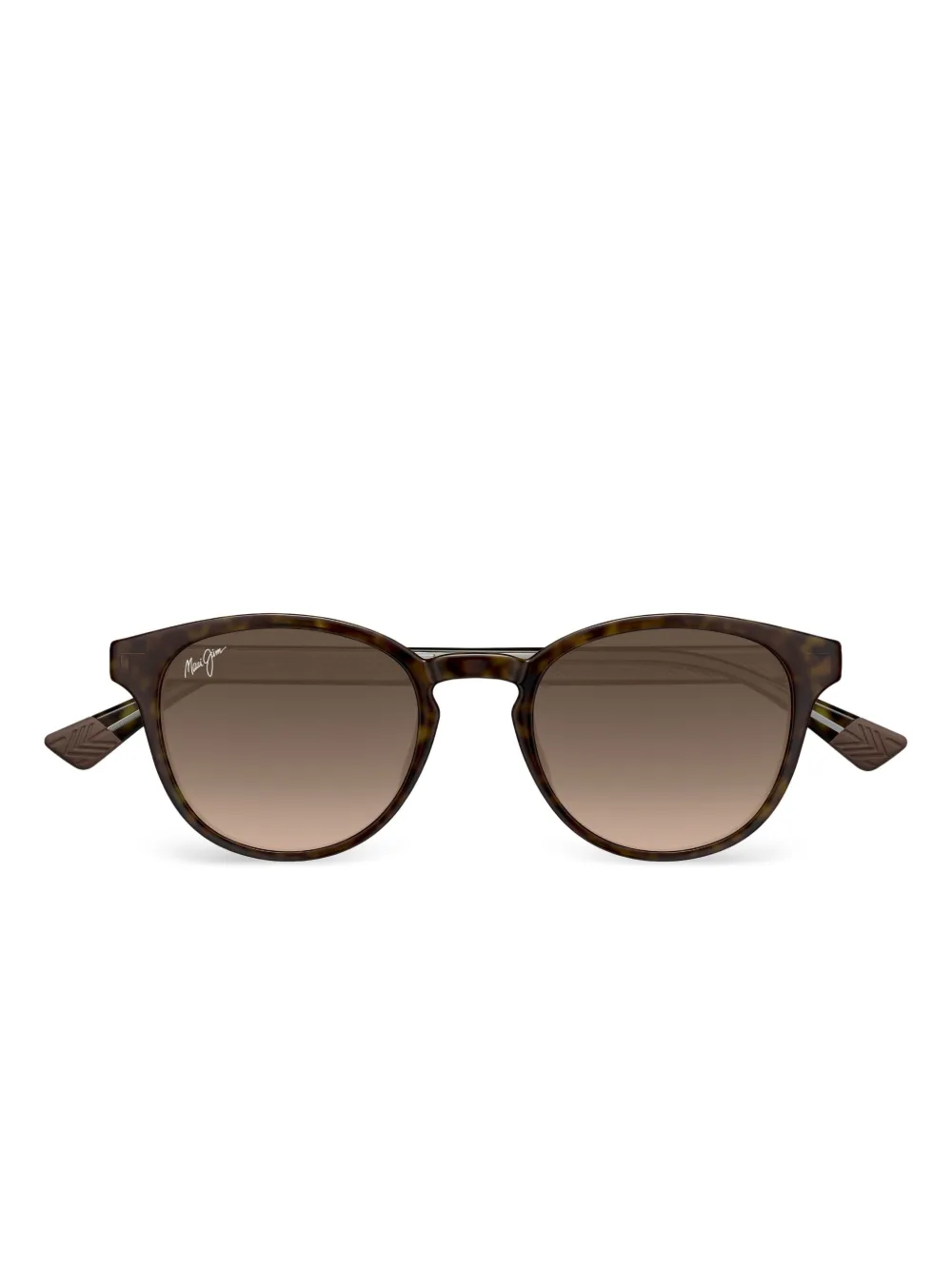 

Солнцезащитные очки Hiehie в круглой оправе Maui Jim, коричневый