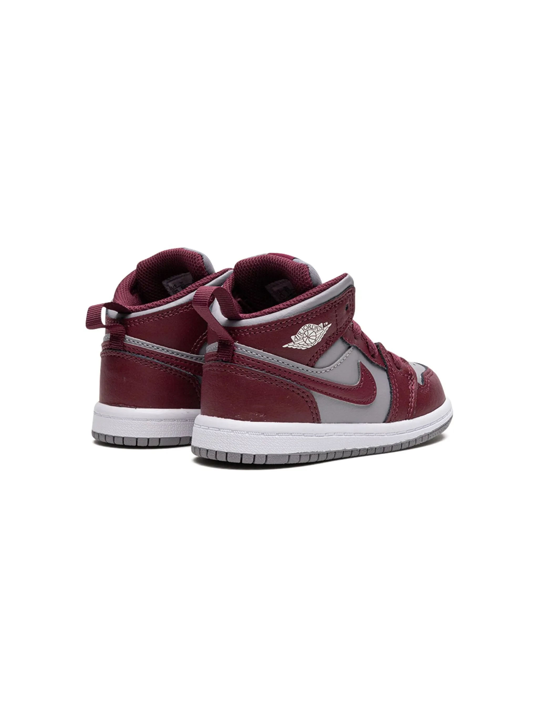 Кроссовки Jordan 1 Mid Cherrywood Jordan Kids, красный — фото 3