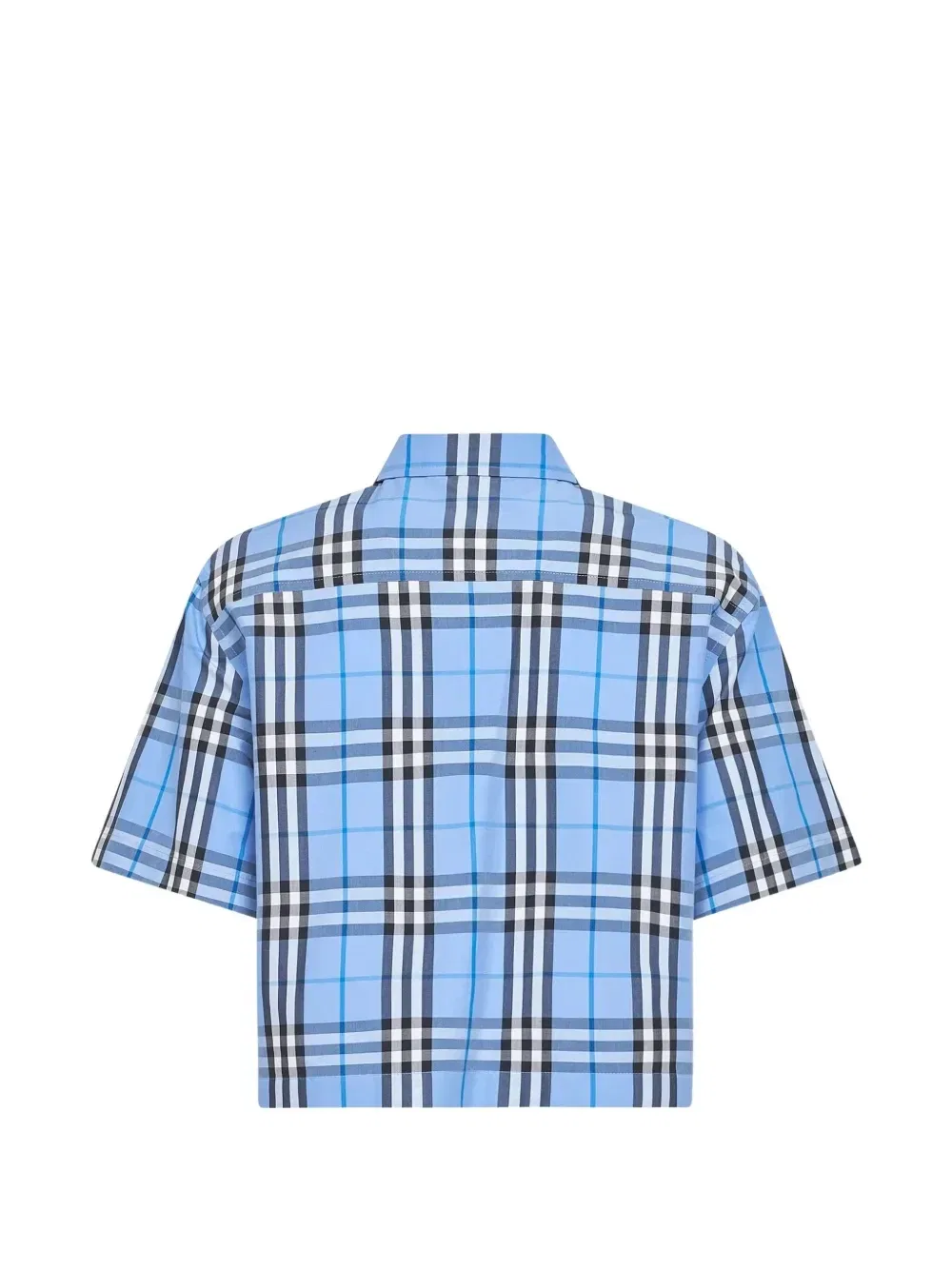 Рубашка Burberry, мужская, клетчатая с эмблемой всадника, синий — фото 2