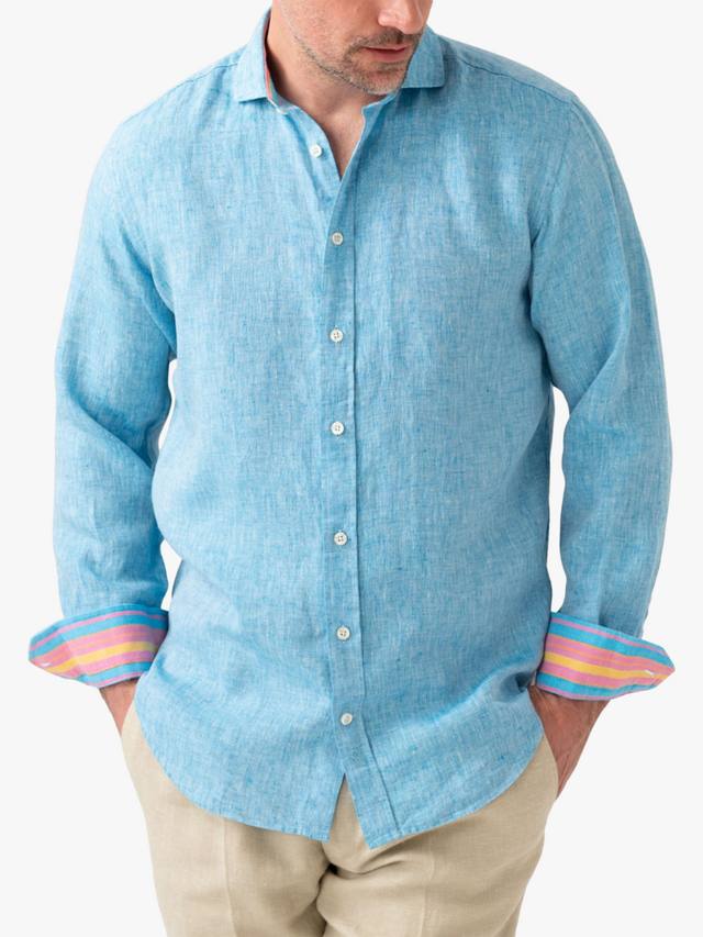 

Льняная рубашка Nyota KOY, Turquoise