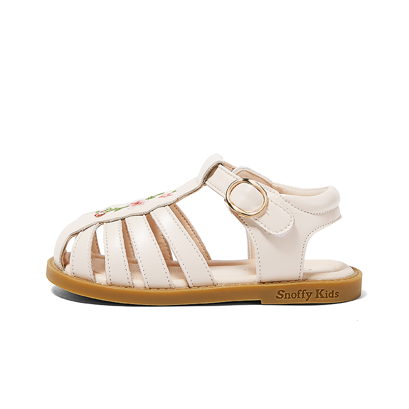 

Противоскользящие износостойкие детские сандалии для детей Snoffy, белый