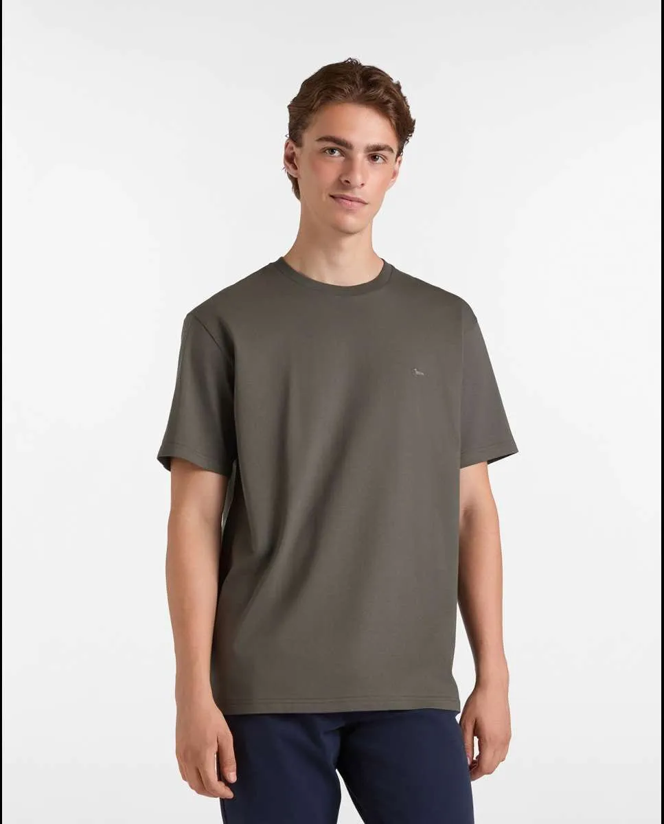 

Мужская хлопковая футболка свободного кроя Harmont&Blaine, серый