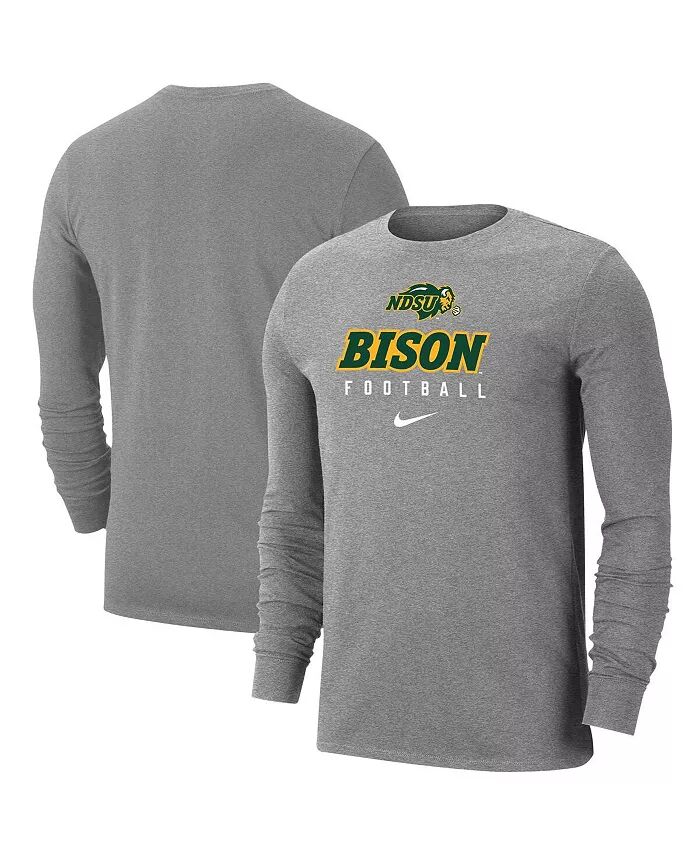 

Футболка мужская с длинным рукавом NDSU Bison цвета «серый» Nike
