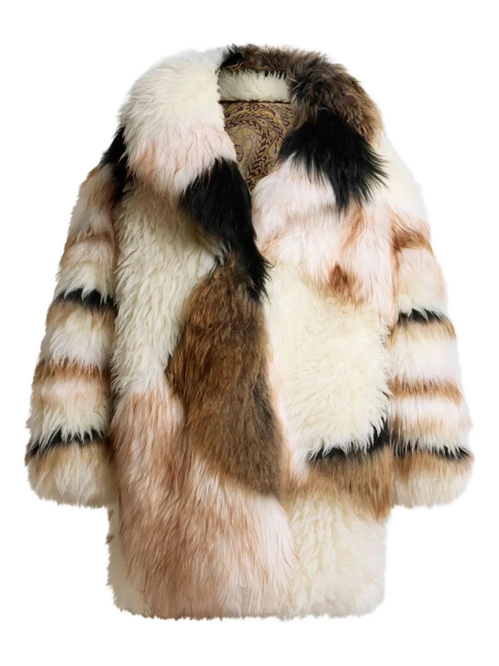 

Пальто в технике пэчворк ETRO, нейтральный