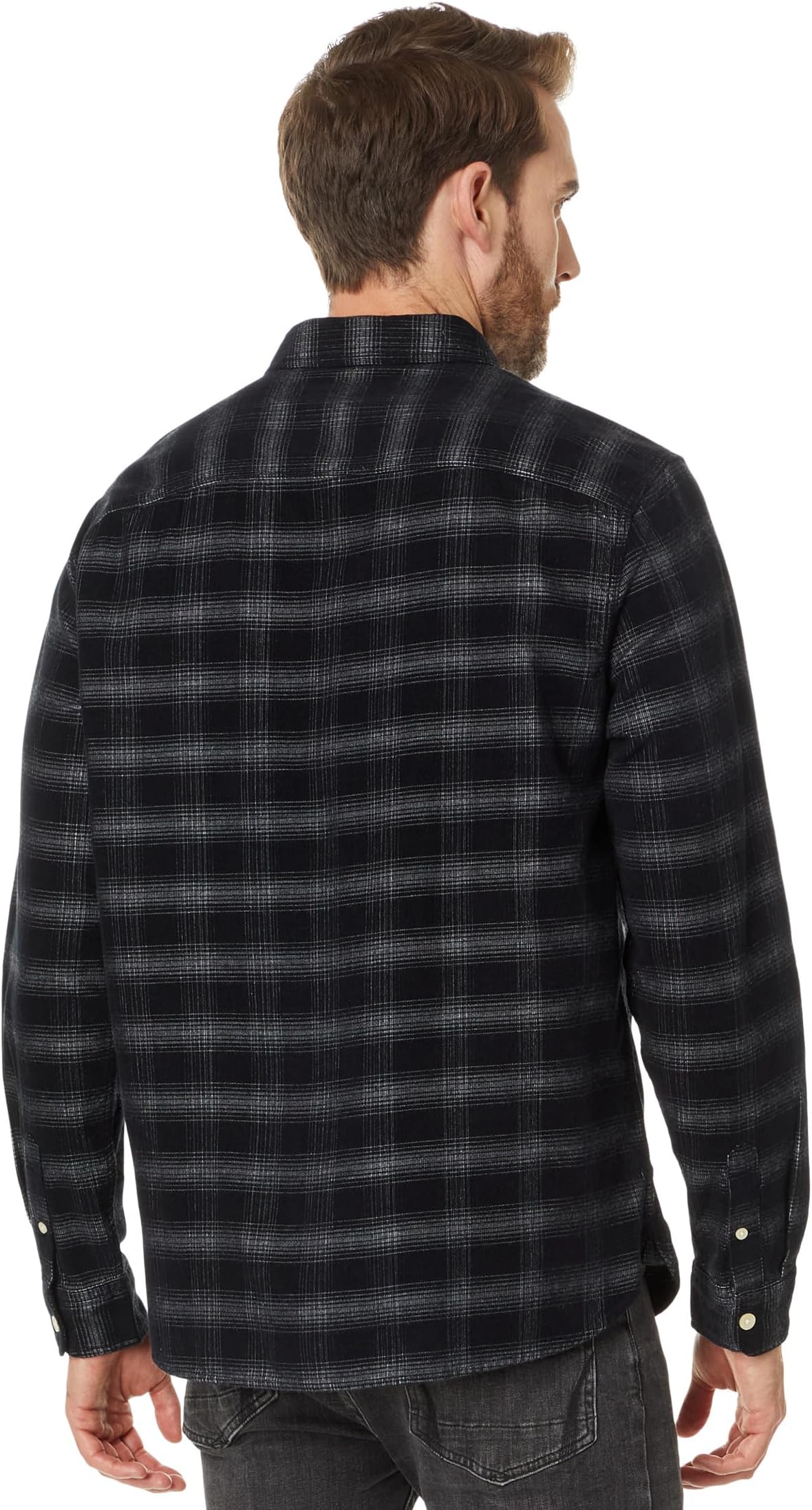 Рубашка AllSaints Kink Long Sleeve Shirt, цвет Navy Blue — фото 2