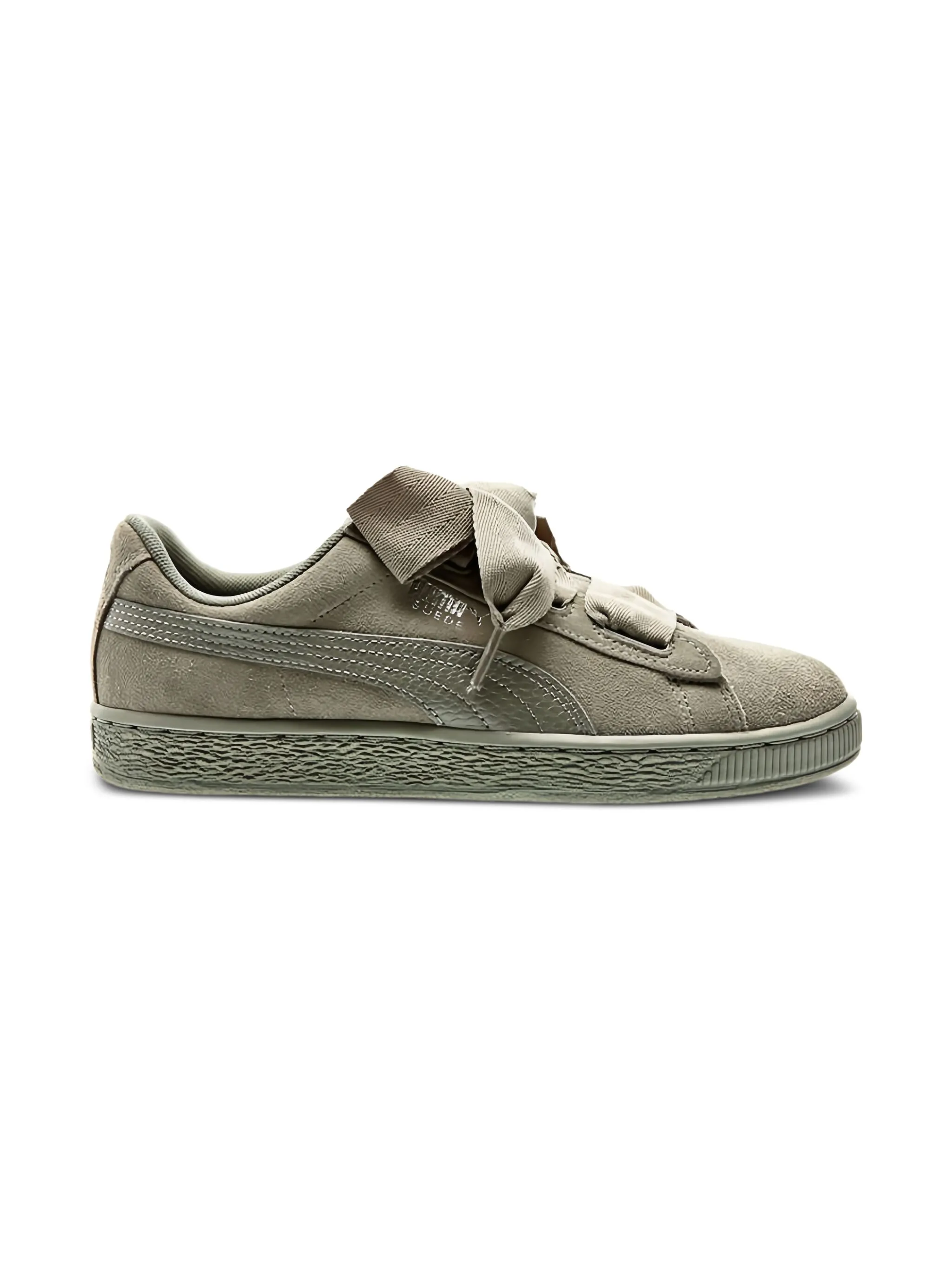 Кроссовки Suede Heart Snake GS Rock Ridge Puma Kids, зеленый — фото 2