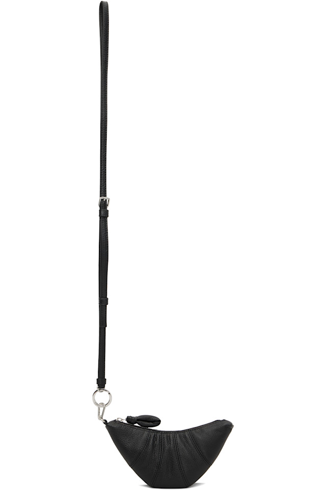 

Сумочка для монет в виде круассана через плечо Lemaire, черный