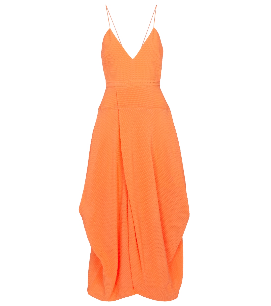 

Шелковое платье миди Дженна Stella McCartney, Carrot