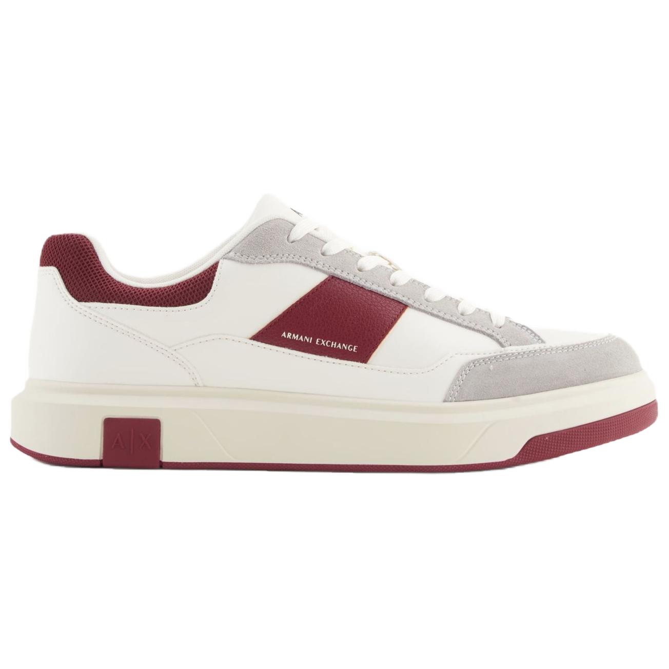 Кроссовки AE Low top Skateboard Shoes мужские ARMANI EXCHANGE, красный/белый — фото 3
