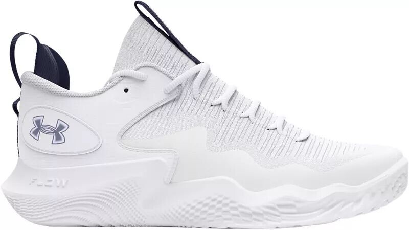 Женские волейбольные кроссовки Under Armour Flow Ace Low, белый/темно-синий