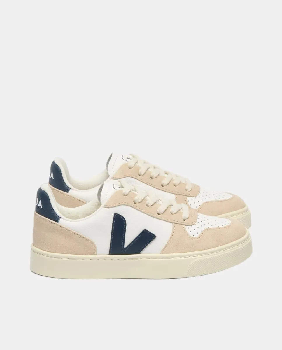 

Детские кроссовки Baskets small V-10 из кожи Veja, белый