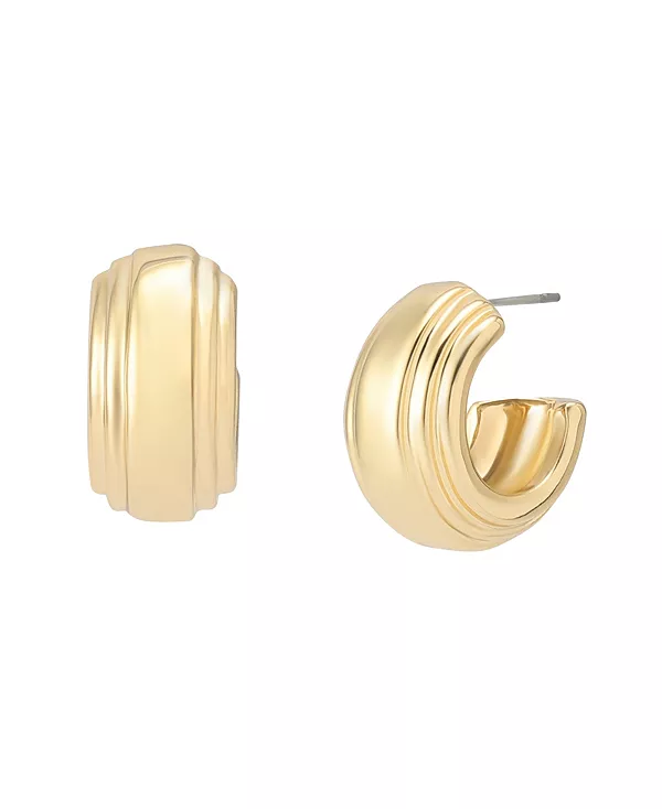 

Ребристые серьги-хаги Robert Lee Morris Soho, gold