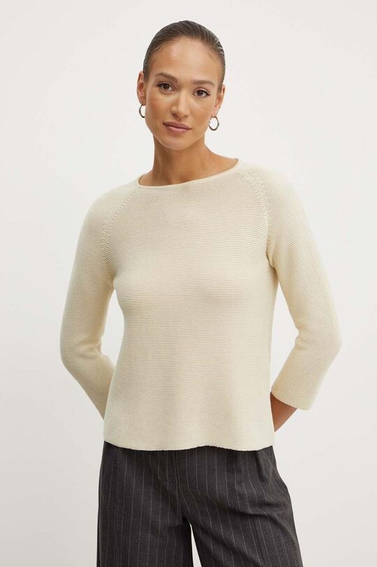 

Хлопковый свитер Weekend Max Mara, бежевый