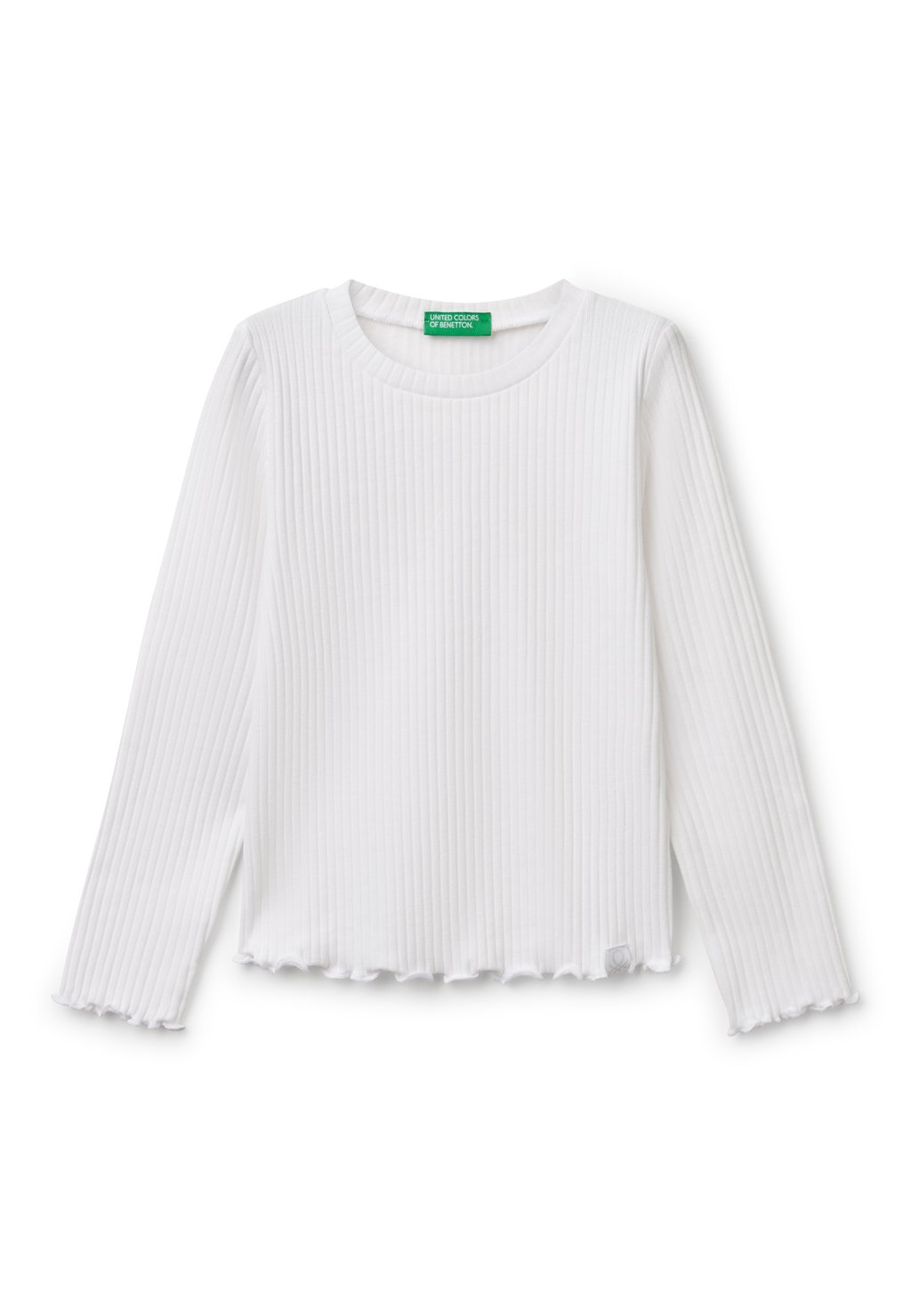 

Футболка с длинным рукавом SLIM FIT STRETCH United Colors of Benetton, белый