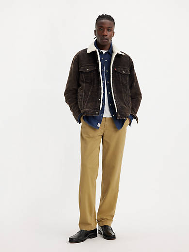

Мужские брюки Levi's XX Chino Authentic Straight Fit, цвет British Khaki Soft Garment Dye - Brown - Non-Stretch