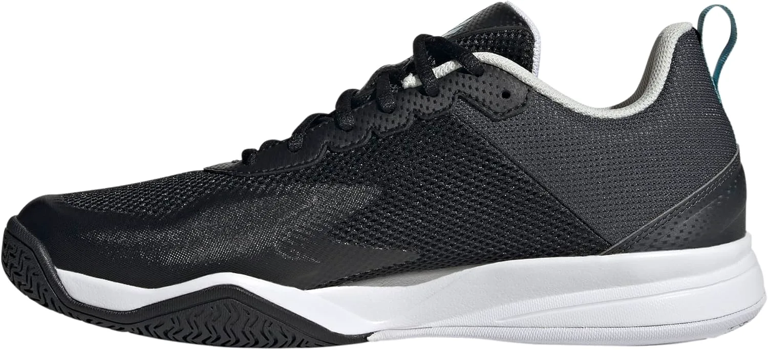 Мужские гимнастические кроссовки Adidas Courtflash Speed, черно-белый — фото 2