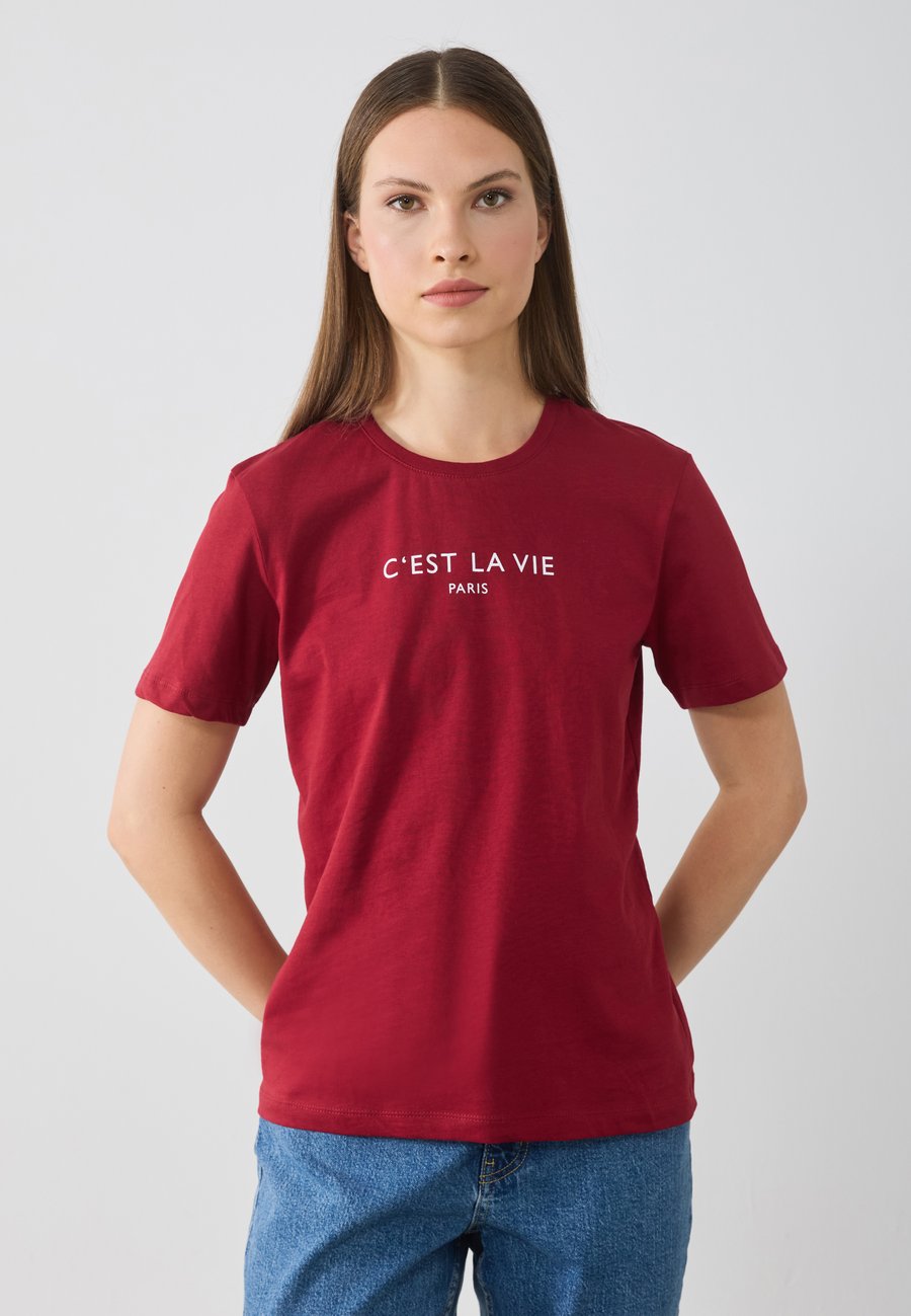 

Футболка Anna Field Print T-shirt, Biking Red/Bordeaux, Красный, Футболка Anna Field Print T-shirt, Biking Red/Bordeaux