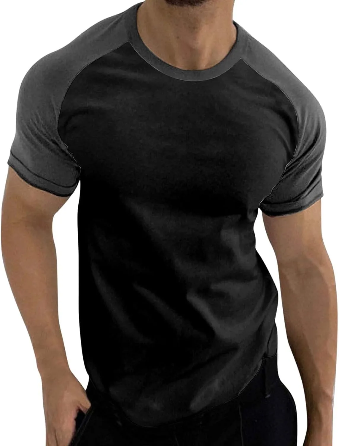 

Мужская бейсбольная футболка Raglan с коротким рукавом