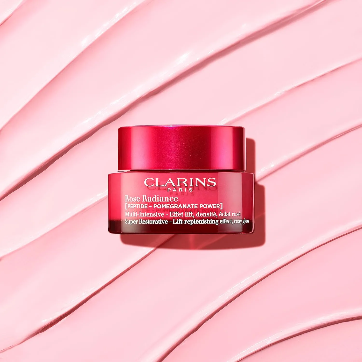 Увлажняющий крем для лица Clarins Super Restorative Rose Radiance | Дневной крем 2-в-1 для зрелой кожи: антивозрастной и придающий сияние | Содержит пептиды для сияния | Для всех типов кожи | 48 г — фото 4