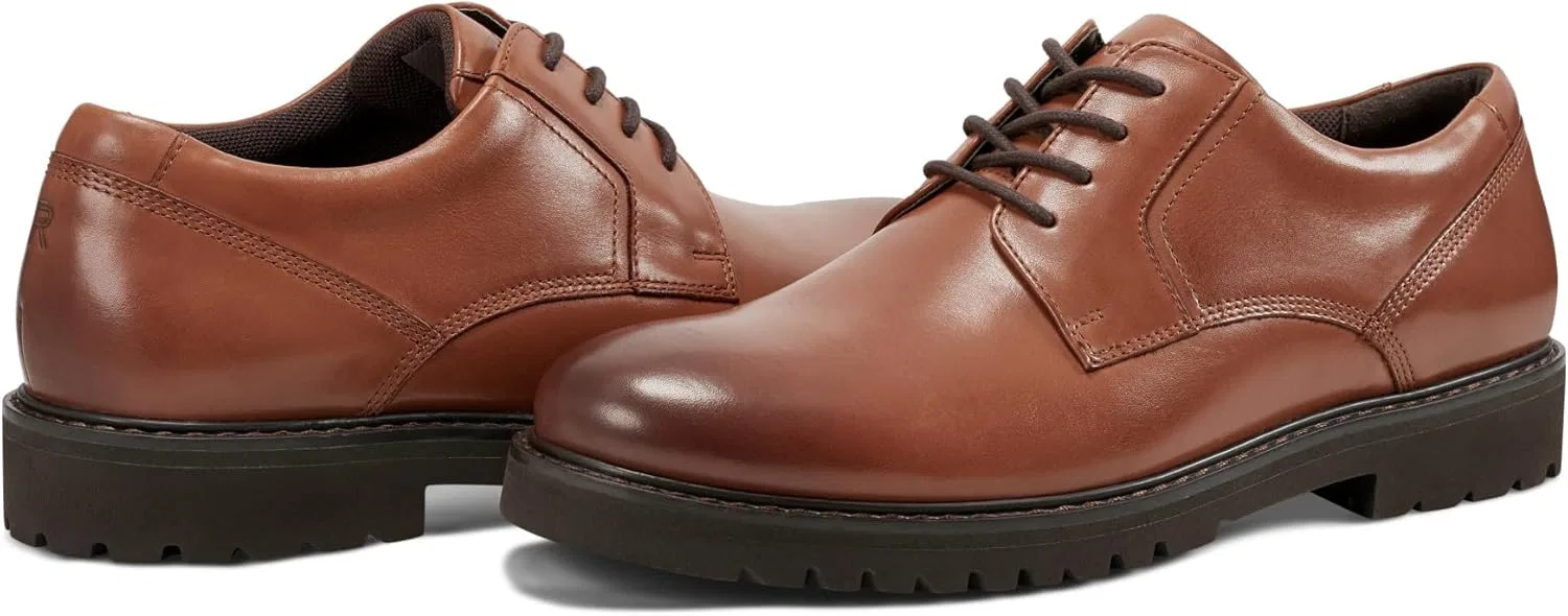Мужские оксфорды Rockport Maverick с гладким носком, Medium Natural Leather — фото 4