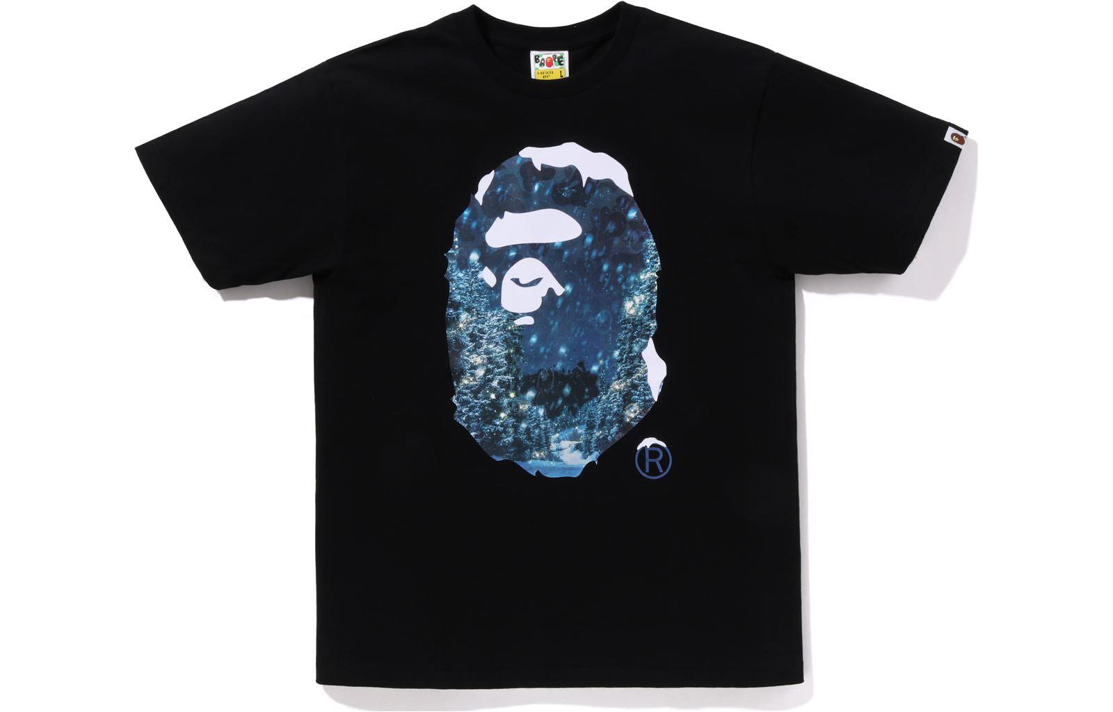 

Футболка из рождественской капсульной серии унисекс A Bathing Ape, черный