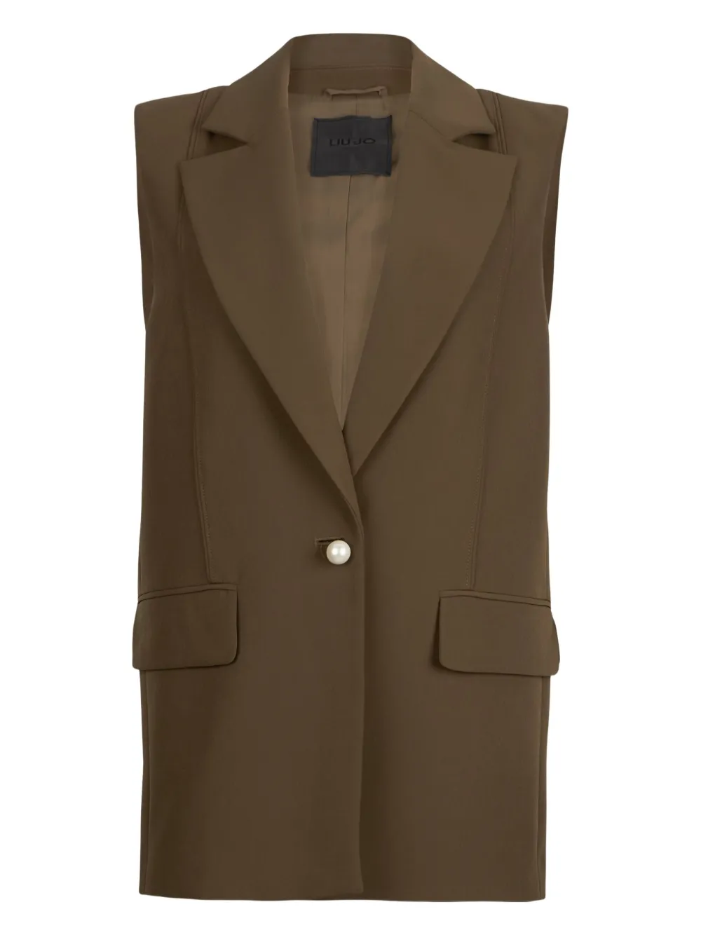 

Жилет с украшением из жемчуга LIU JO, коричневый