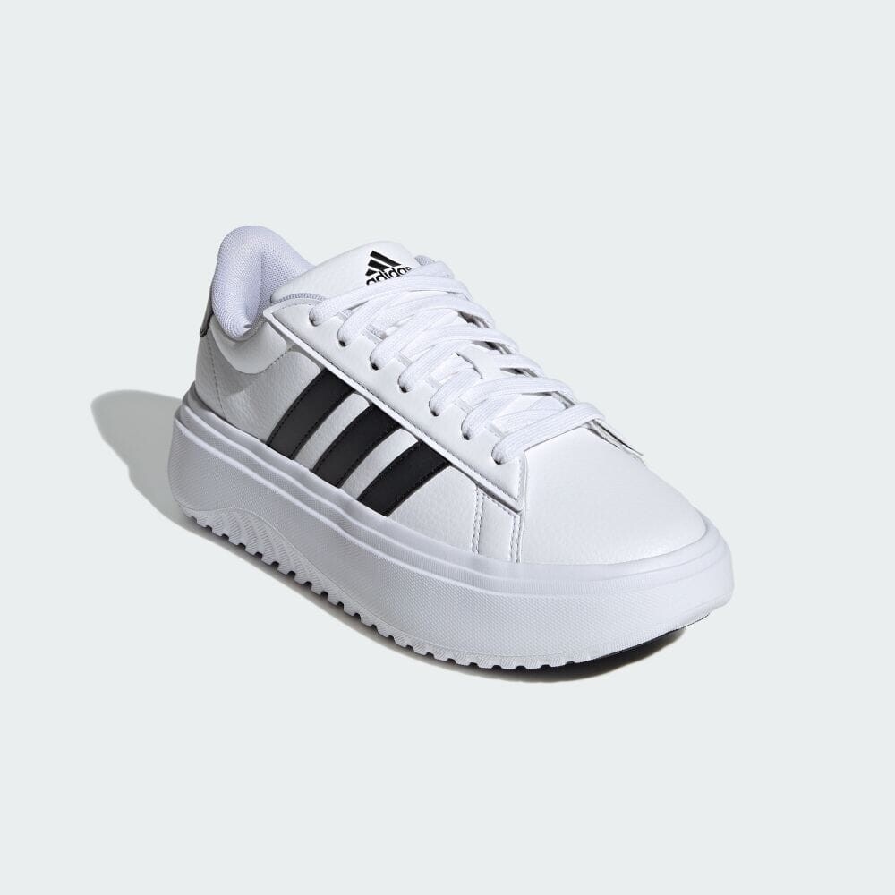 Кроссовки Adidas GRANDCOURT PLATFORM, цвет White/Black — фото 4