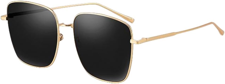 

Женские солнцезащитные очки MUTYNE большого размера, винтажные квадратные, модные, в металлической оправе, с градиентными линзами, защита от УФ-излучения UV400, C1 Black