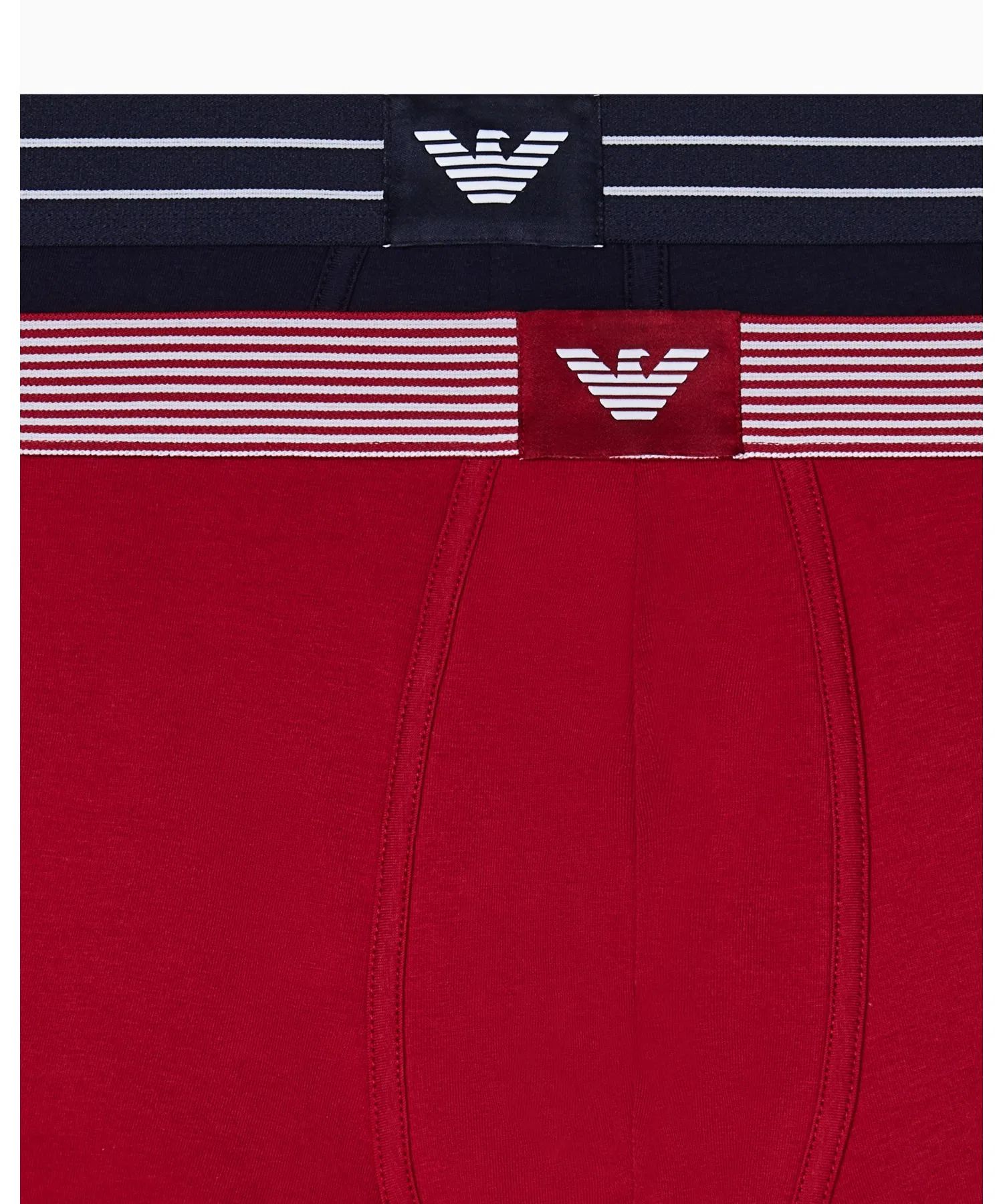 <Эксклюзивно онлайн> [Emporio Armani] Боксерские шорты ASV, комплект из 2 штук, органический трикотаж, логотип. — фото 2