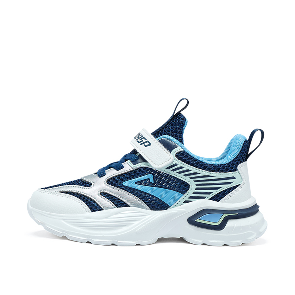 

Низкие детские кроссовки для бега с противоскользящим покрытием, износостойкие, дышащие, легкие, амортизирующие BIG WASP, черный