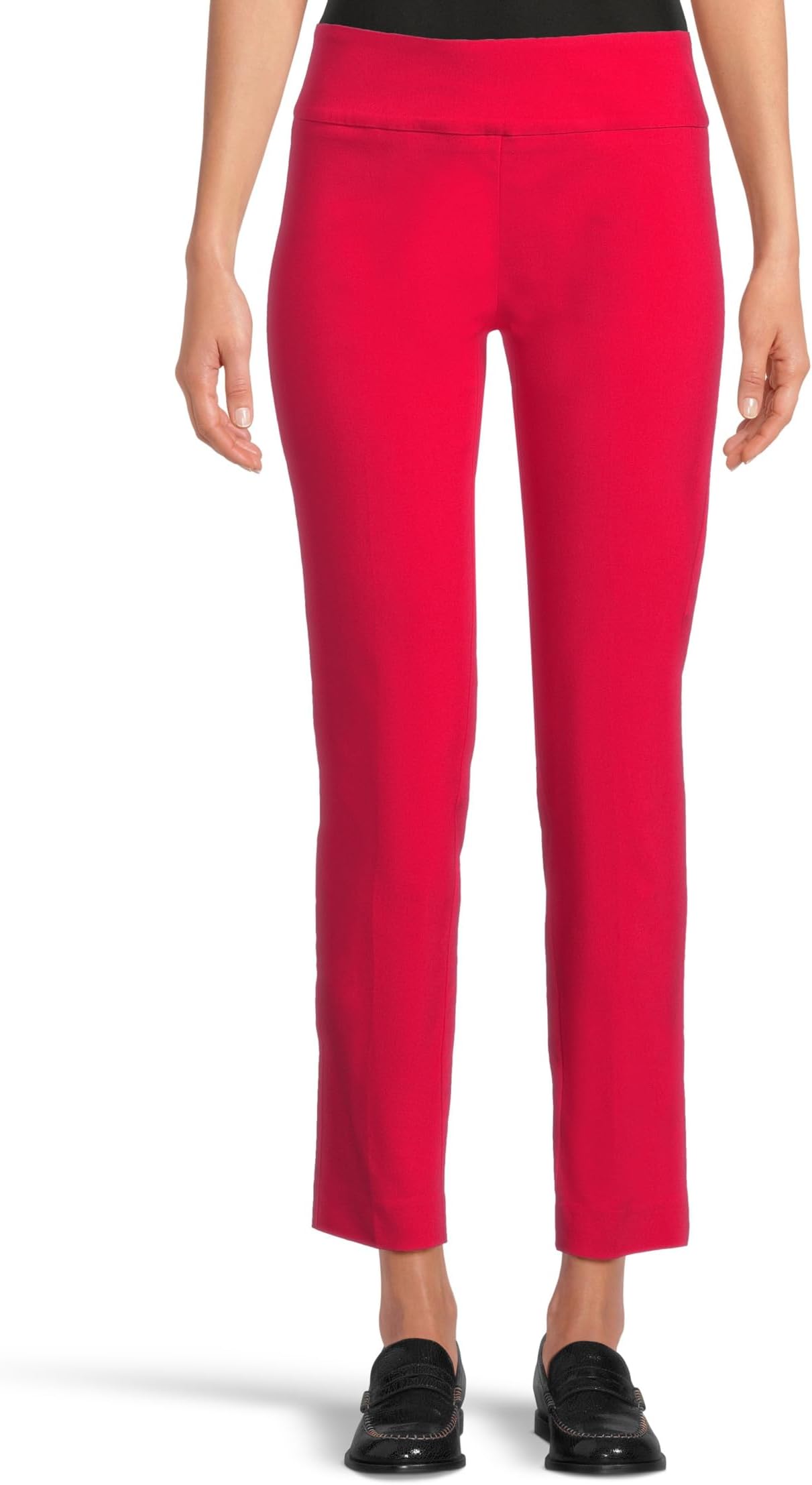 

Брюки Elliott Lauren Control Stretch Pull-On Ankle Pants with Back Slit detail, красный