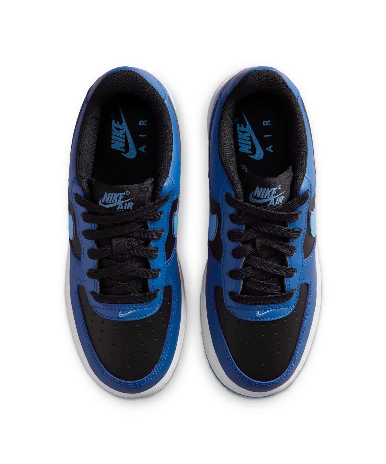 Детские кроссовки Nike Air Force 1 из кожи чёрные — фото 4