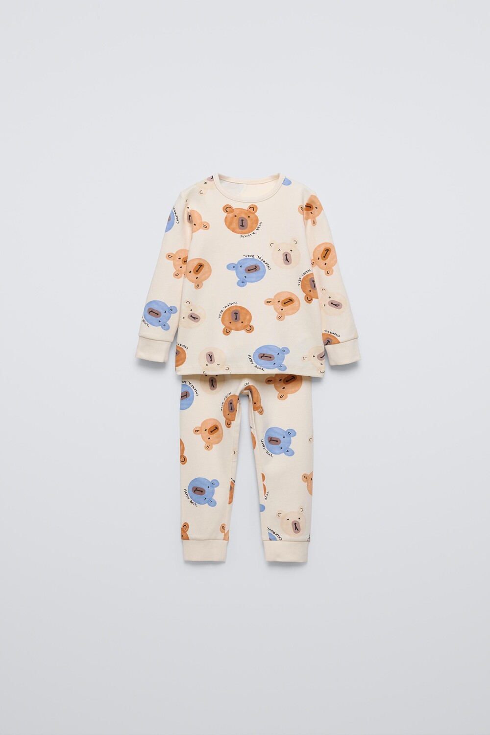 

2-6 лет/пижама с плюшевым медвежонком ZARA, кэмел