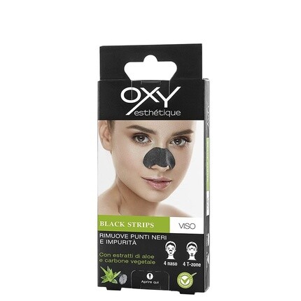 

Black Strips Face с экстрактом алоэ и растительным углем 8 полосок, Oxy